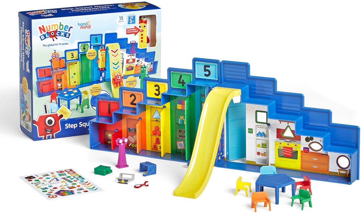Risorse didattiche numberblocks® quartier generale della missione della squadra passo - 3+