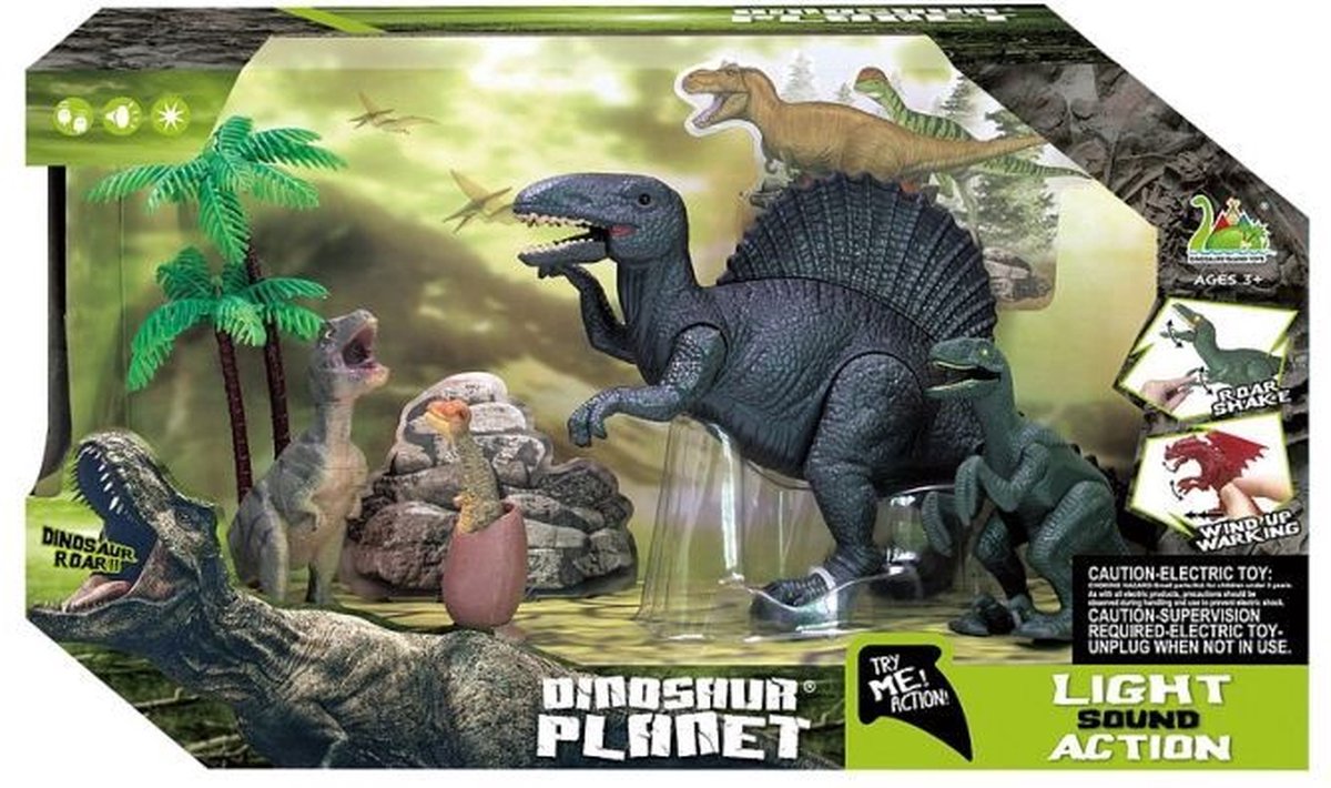 Set da gioco con dinosauri Amuuso.