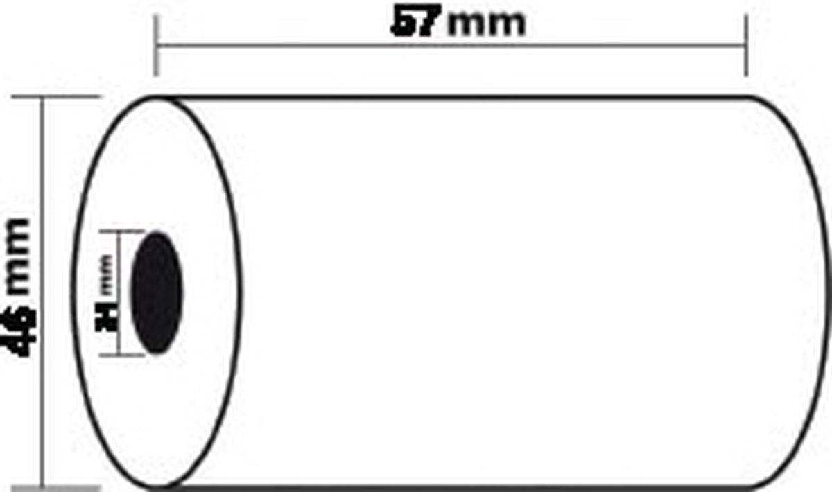 Rollo calculo papel impresora exacompta bc mc 57x46x12 5x
