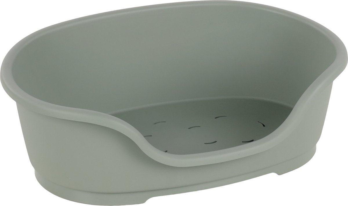 Cesta flamenco plegable ovalada verde