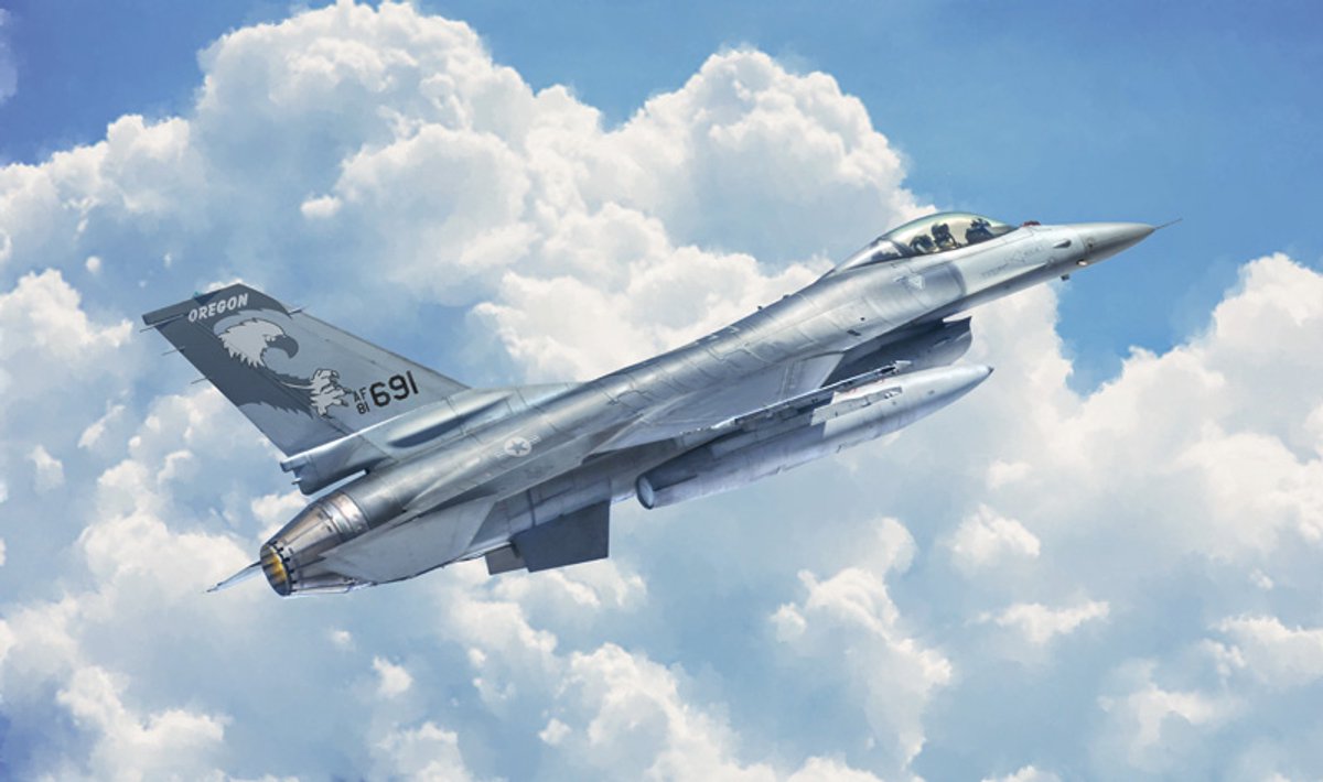 Italeri model kit aereo - 2786 f-16 a Fighting Falcon con decalcomanie nl in plastica - 1:48 - modellismo