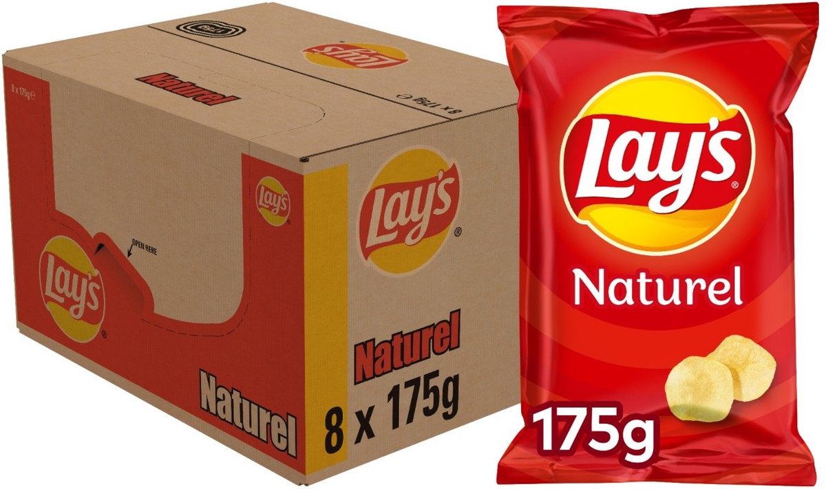 Chips Lay's naturales (8x 175gr)