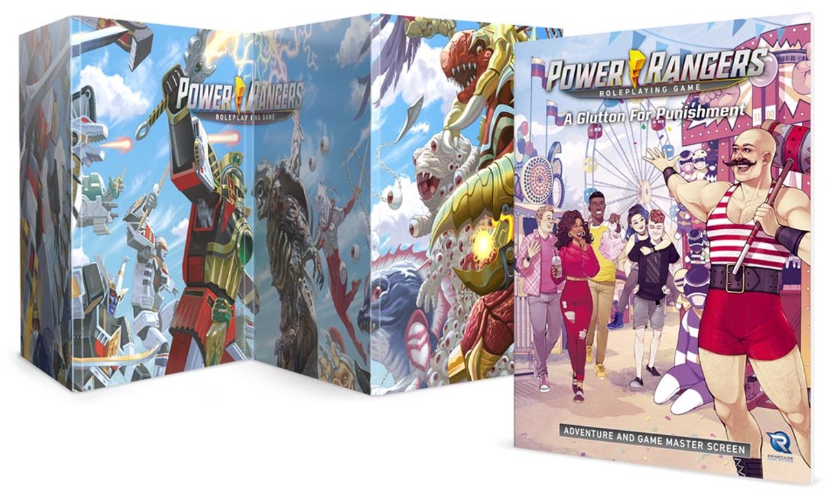 Renegade game studios power rangers: rpg - glutton for punishment adventure game master screen - roleplaying game - engelstalig -