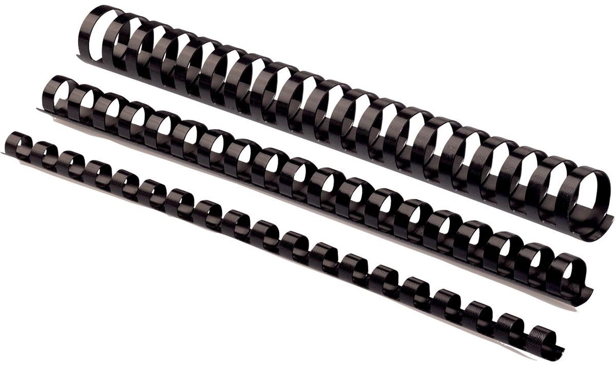 Pack 50 canutillos negro 5348504 compañeros plástico a4 25mm