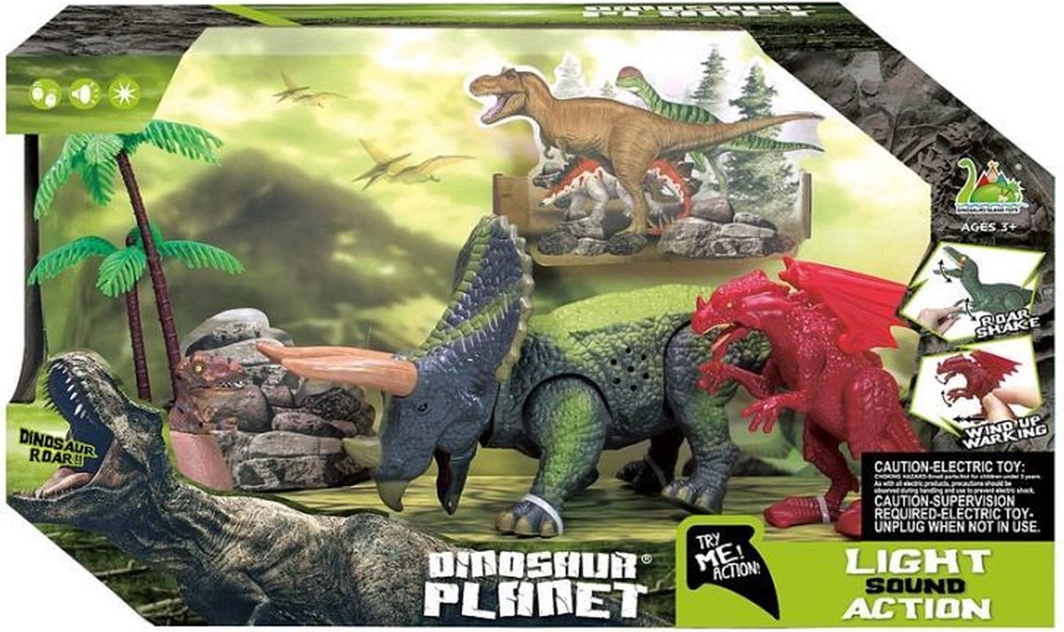 Set da gioco con dinosauri Amuuso.