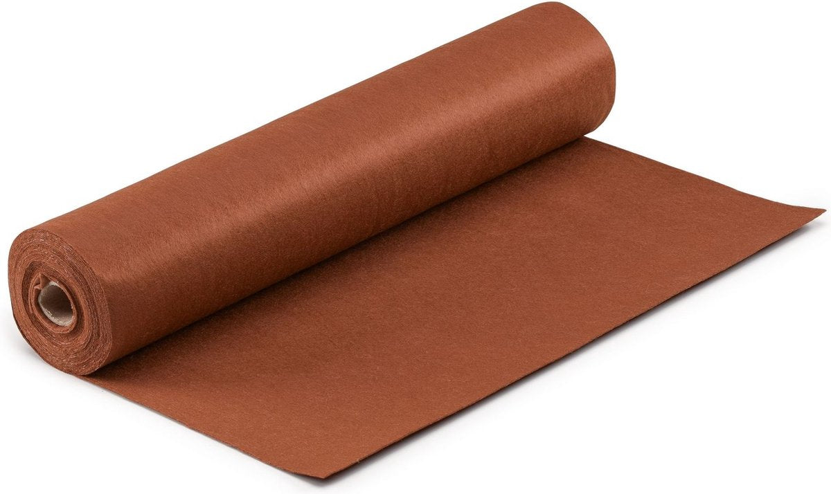 Vaessen creative fieltro en rollo - marrón - 1 mm - 45 cm x 5 m