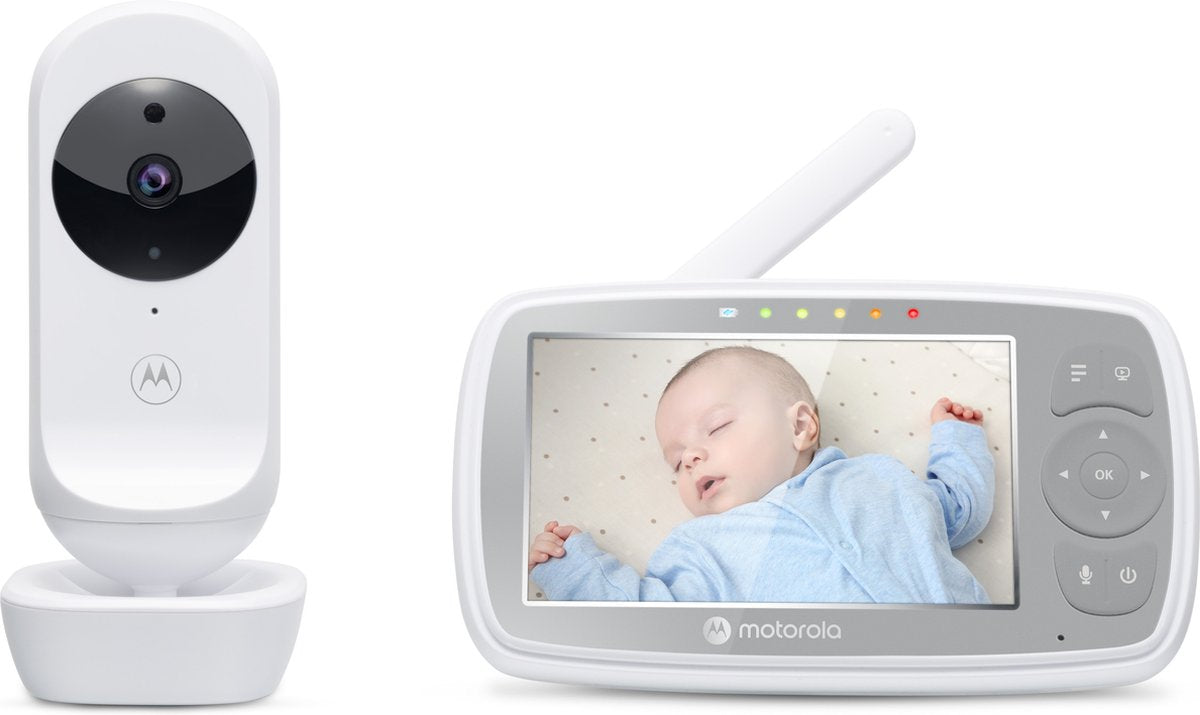 Motorola nursery motorola baby monitor vm44 connect - babyfoon met camera - wi-fi - hd videostreaming - 2 weg communicatie - infrarood nachtzicht - bereik tot 300m - wit