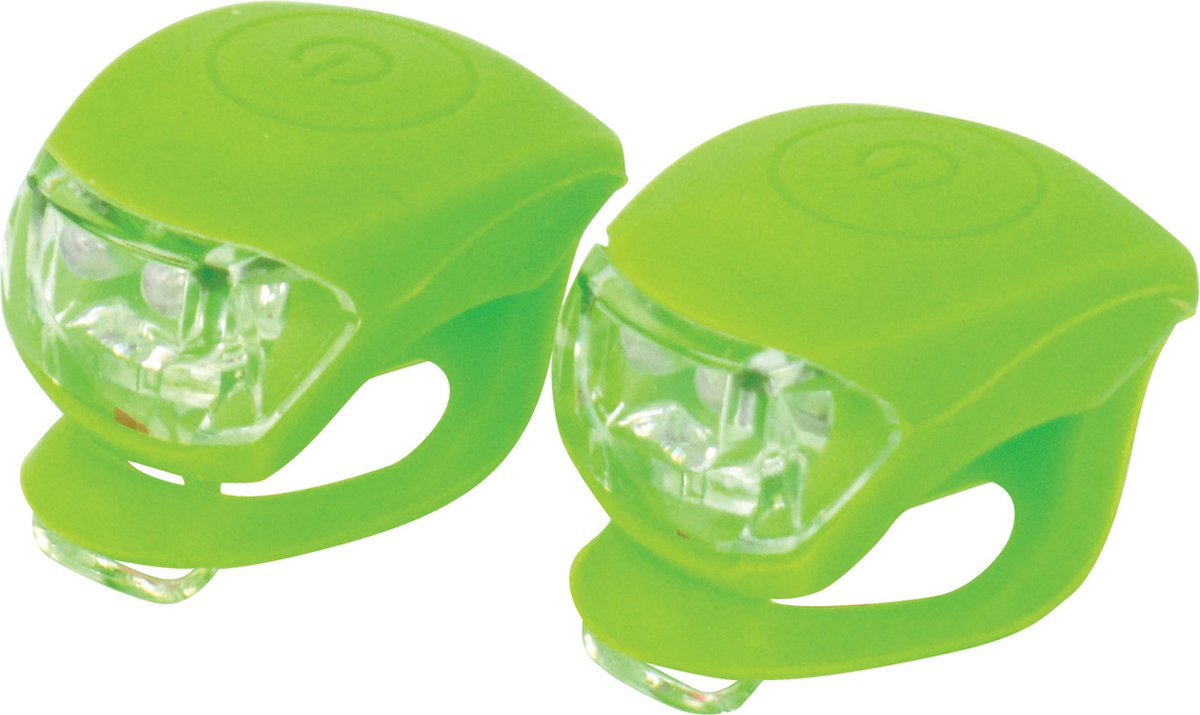 Juego de iluminación para bicicleta Dresco de silicona - lima