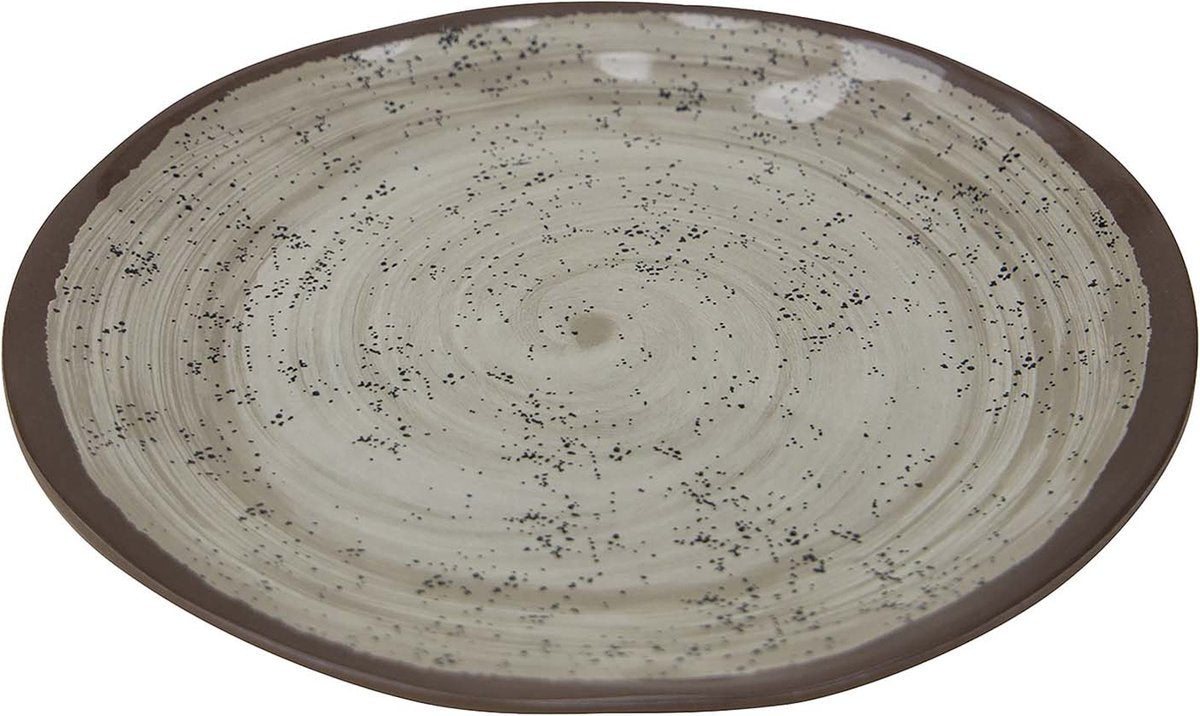 Bo-camp - piatto piano - halo - 4 pezzi - melamina - beige
