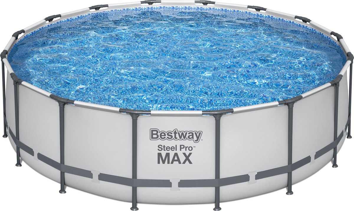 Set piscina fuori terra rotonda Bestway Steel Pro Max 4,88 mx 1,22 m