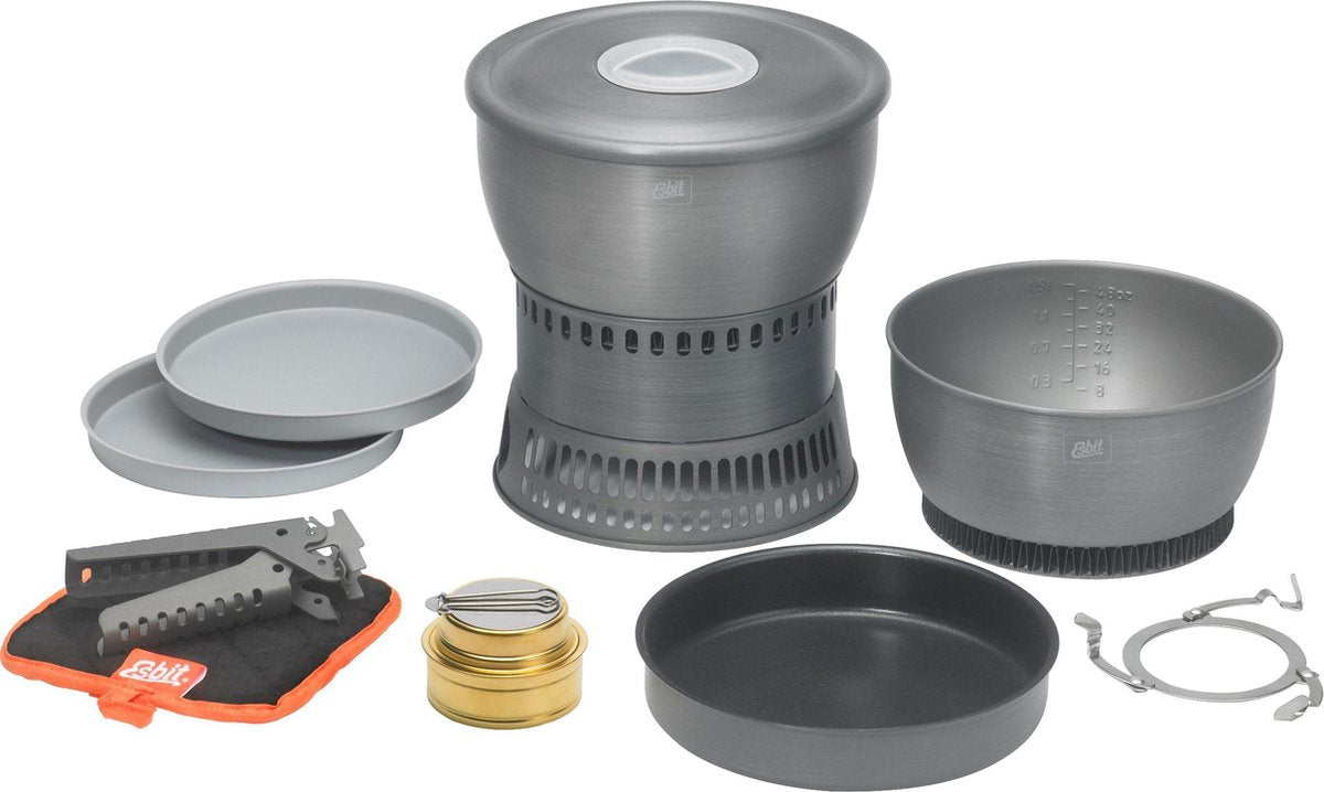 Fornello da esterno Esbit 2350 ml - custodia - alluminio antiaderente