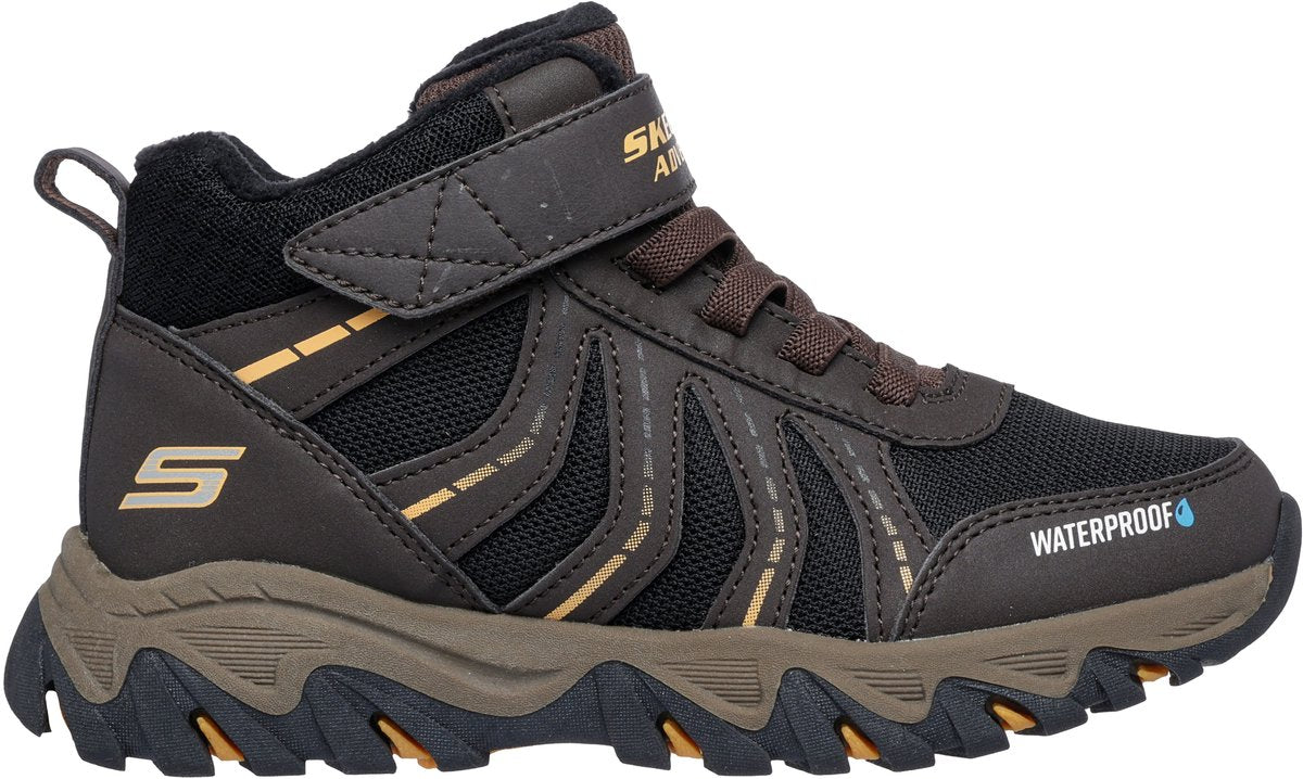 Skechers robusto ranger - scarponi da trekking per ragazzi Storm Trail - nero marrone giallo