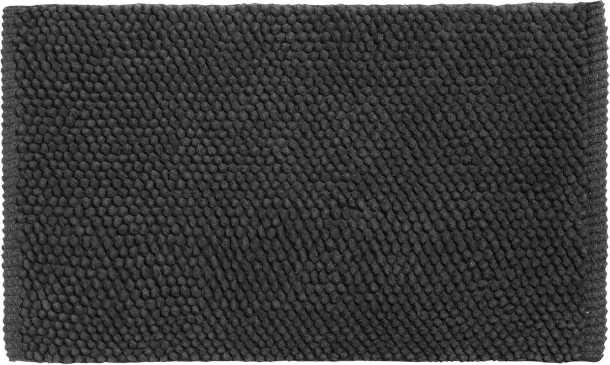 Tappetino da bagno Differnz popcorn 50x80 cm nero