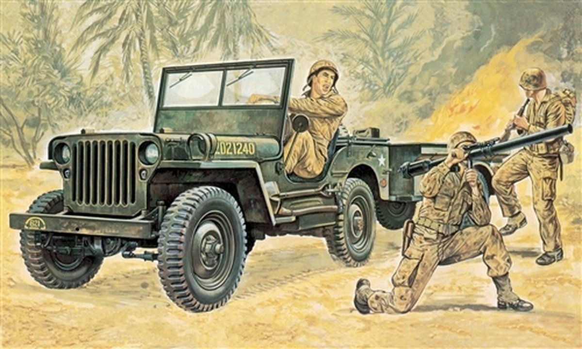 Italeri 0314 jeep - wwii willys mb - scala 1:35 - kit modello di veicolo militare