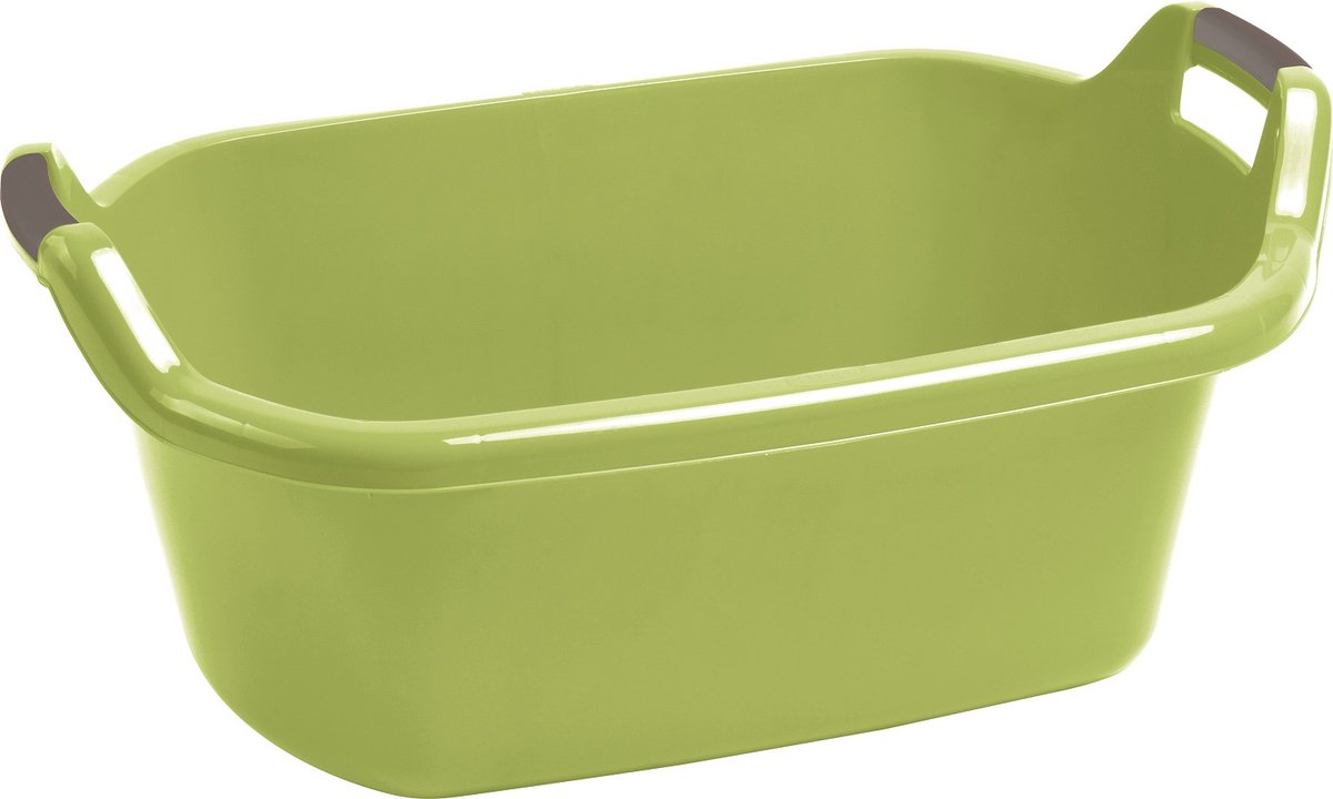 Curver - miska ovalada - 55l - verde - con asas