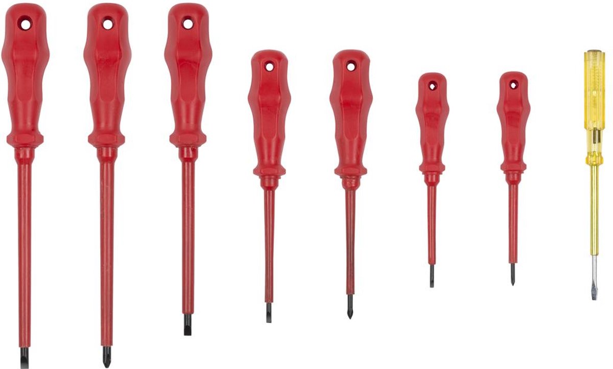 Kreator - hand tools - krt400201 - schroevendraaier set - geïsoleerd - 8 st.