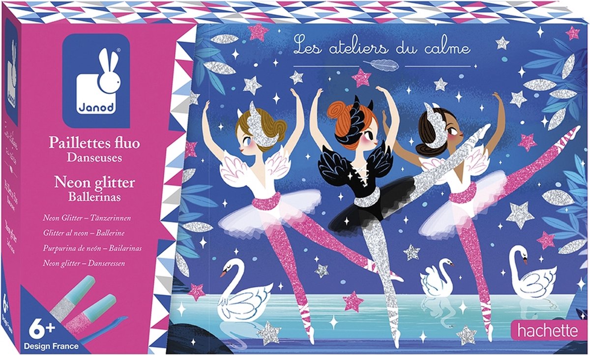 Janod - les ateliers du calme - neon glitter ballerina knutselset