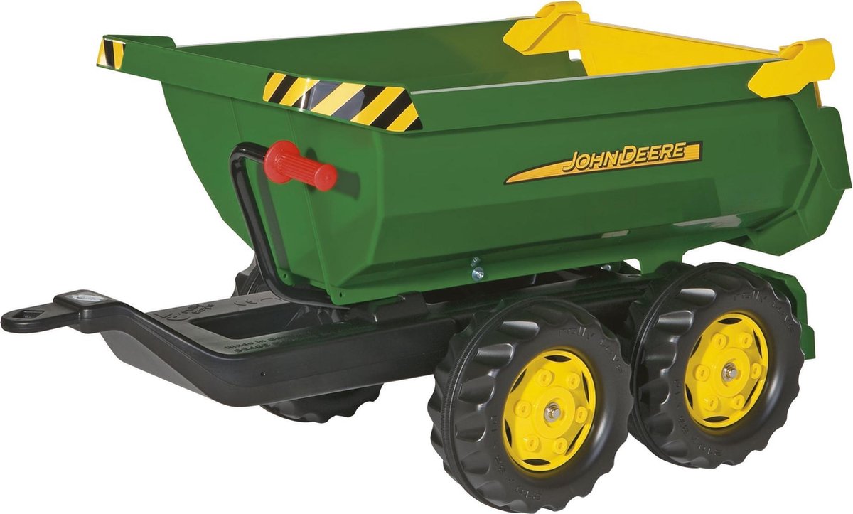 Rolly Toys Trailer Rollyhalfipe John Deere 89 x 45 cm verde
