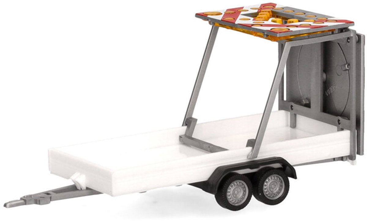 Carro de flechas con remolque Herpa, blanco