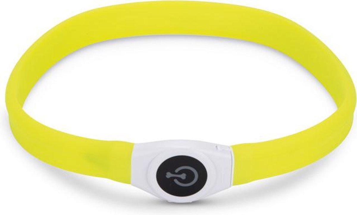 Attrezzatura di sicurezza Beeztees Glowy - Collare per cani - Giallo - 65x2,5 cm