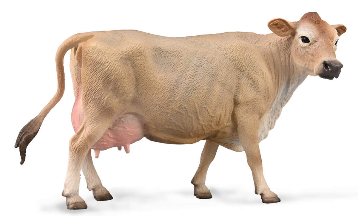 Figura Collecta - vaca jersey - (l) - animales de granja - pintada a mano - miniatura