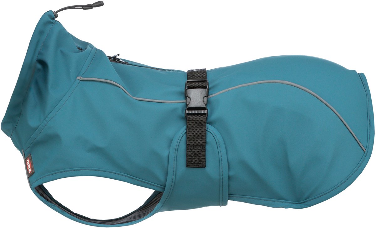 Trixie Chubasquero para perros - impermeable, reflectores, ajustable - espalda 50cm, vientre 48-66cm
