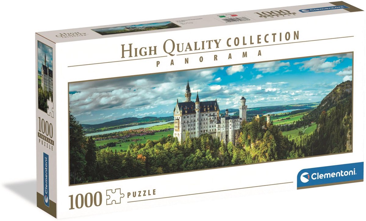 Clementoni Panorama Cover Slot Neuschwanstein, 1000st.