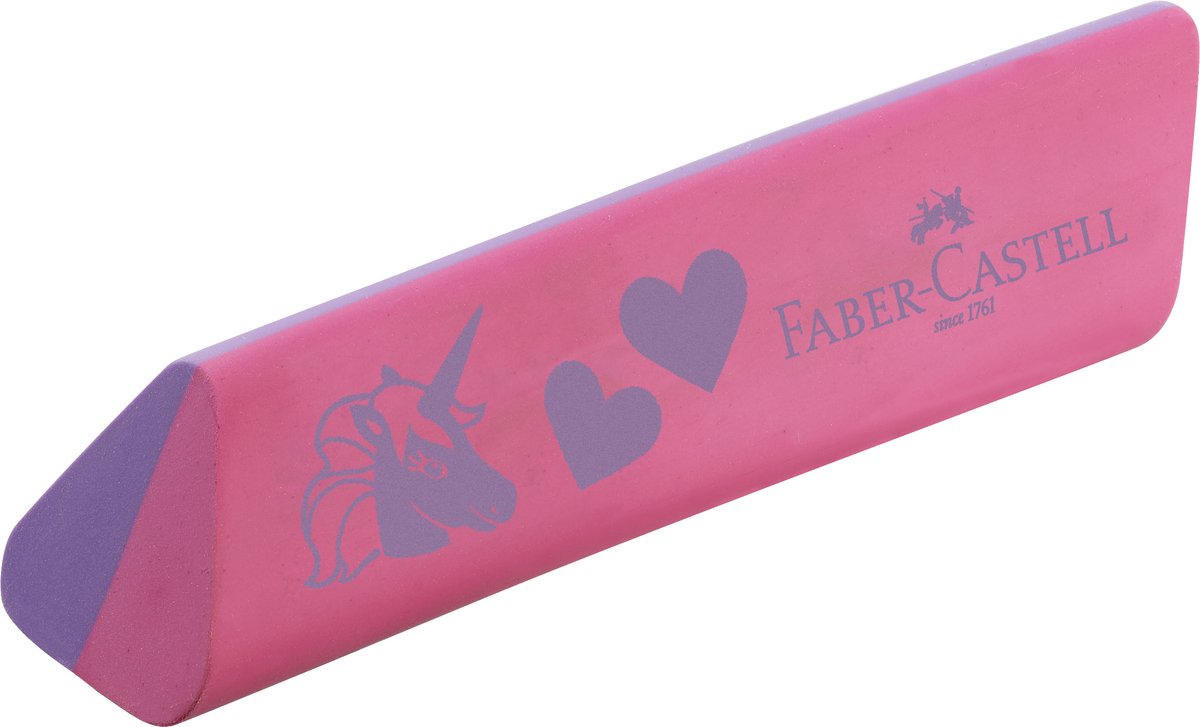 Faber-castell goma de borrar faber castell unicornio rosa sin polvo y PVC - fc-188751