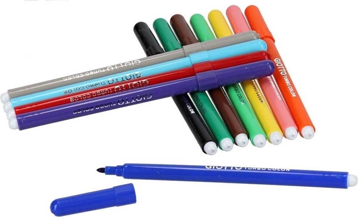 Giotto pennarelli turbo color junior color 12 pezzi
