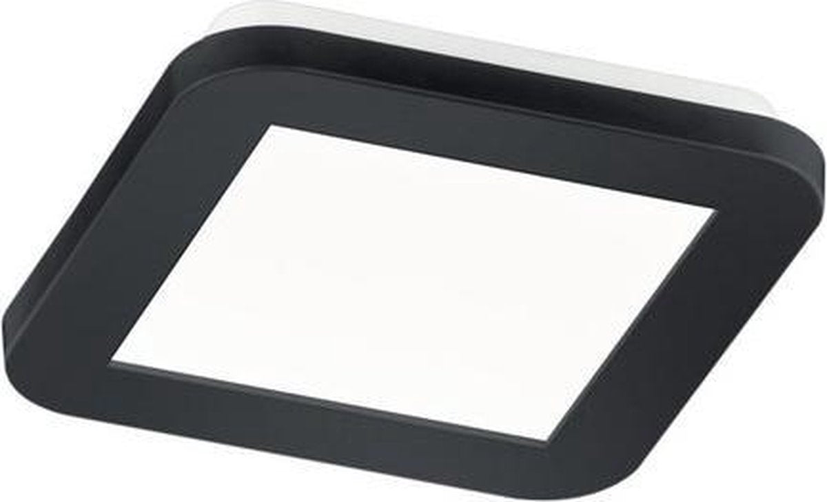 Rl live your light reality camillus - lampada da soffitto - bagno - nero - dimmerabile - 17 cm