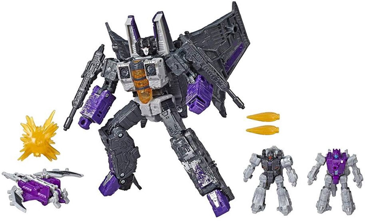 Confezione da 4 Hasbro Transformers WFC: Siege Skywarp Phantom Strike Squadron