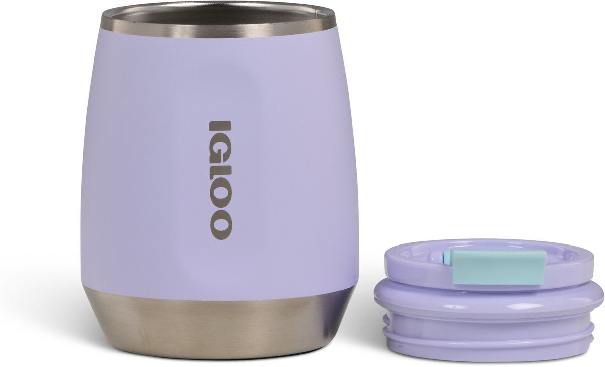 Igloo - flip 'n' sip - coppa da vino - lilla - 0,295 l - thermos