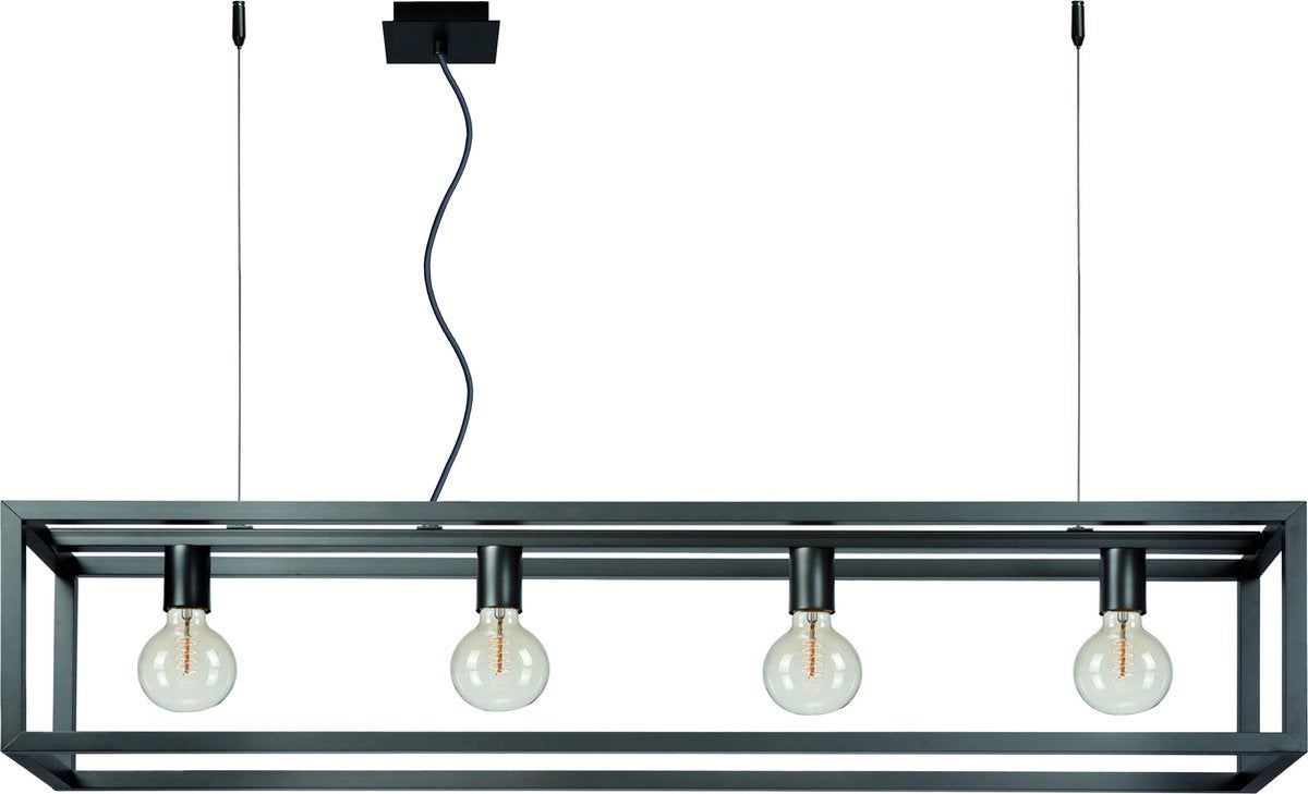 Lucide oris - lampada a sospensione - 4xe27 - ferro grigio