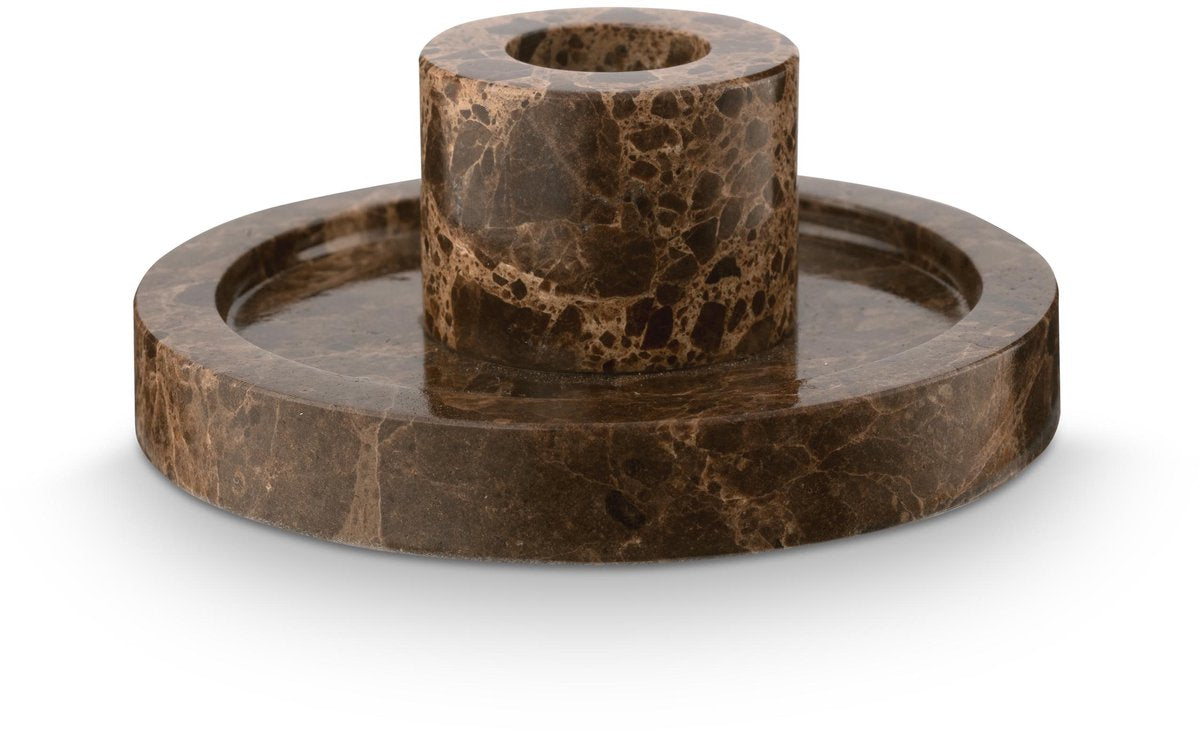 Vtwonen - candelabro - marrón - mármol - 10,2x4cm