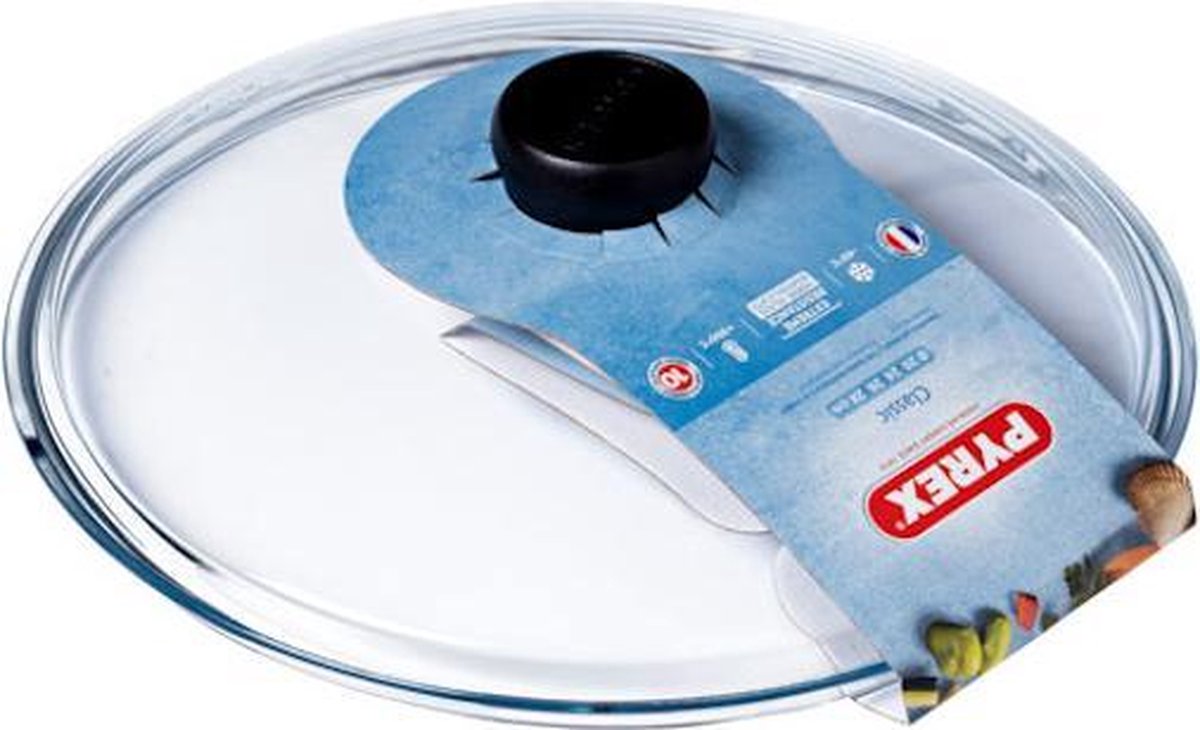 Pyrex classic accessoires deksel - borosilicaatglas - ø28 cm - transparant