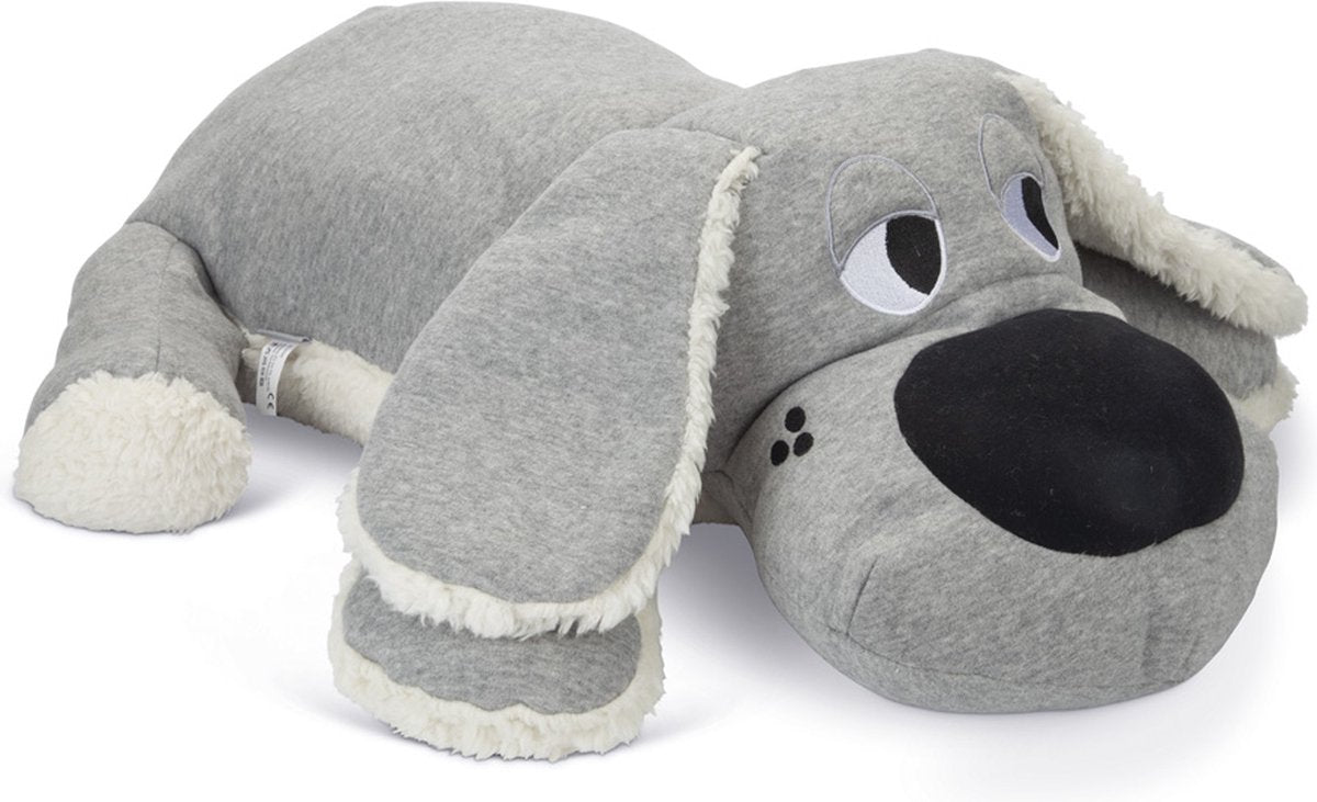 Beeztees cucciolo boomba xl - giocattolo per cuccioli - peluche per cuccioli - giocattolo per cani - grigio - 70x40x21 cm