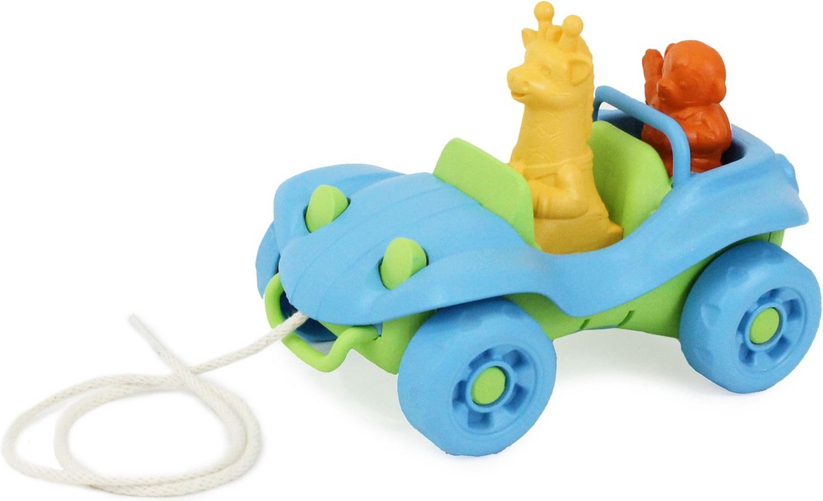 Giocattoli ecologici - macchina da traino 'buggy da spiaggia' - giocattoli sostenibili - personaggi da gioco - spiaggia - plastica riciclata - a partire da 6 mesi