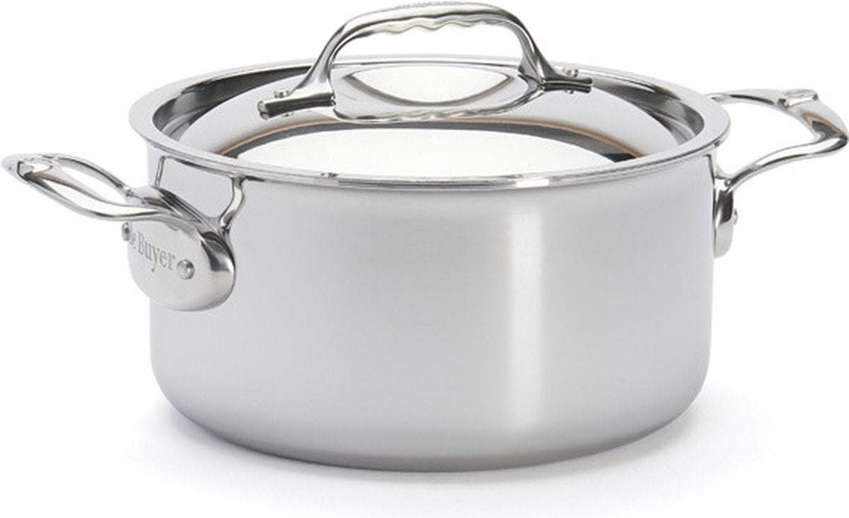 Debuyer de buyer affinity braadpan met deksel - ø 20cm - rvs