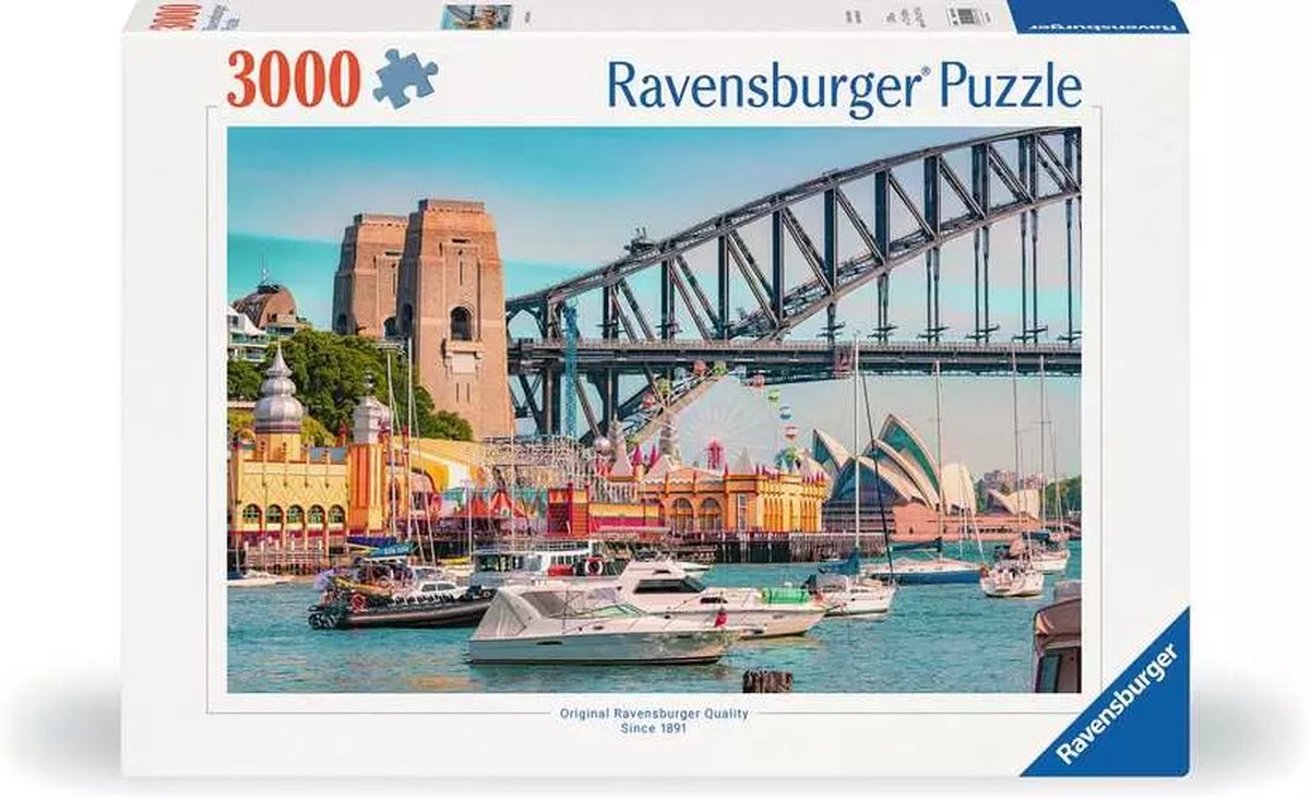 Ravensburger puzzle secret sydney 3000 pezzi adulti paesaggio.