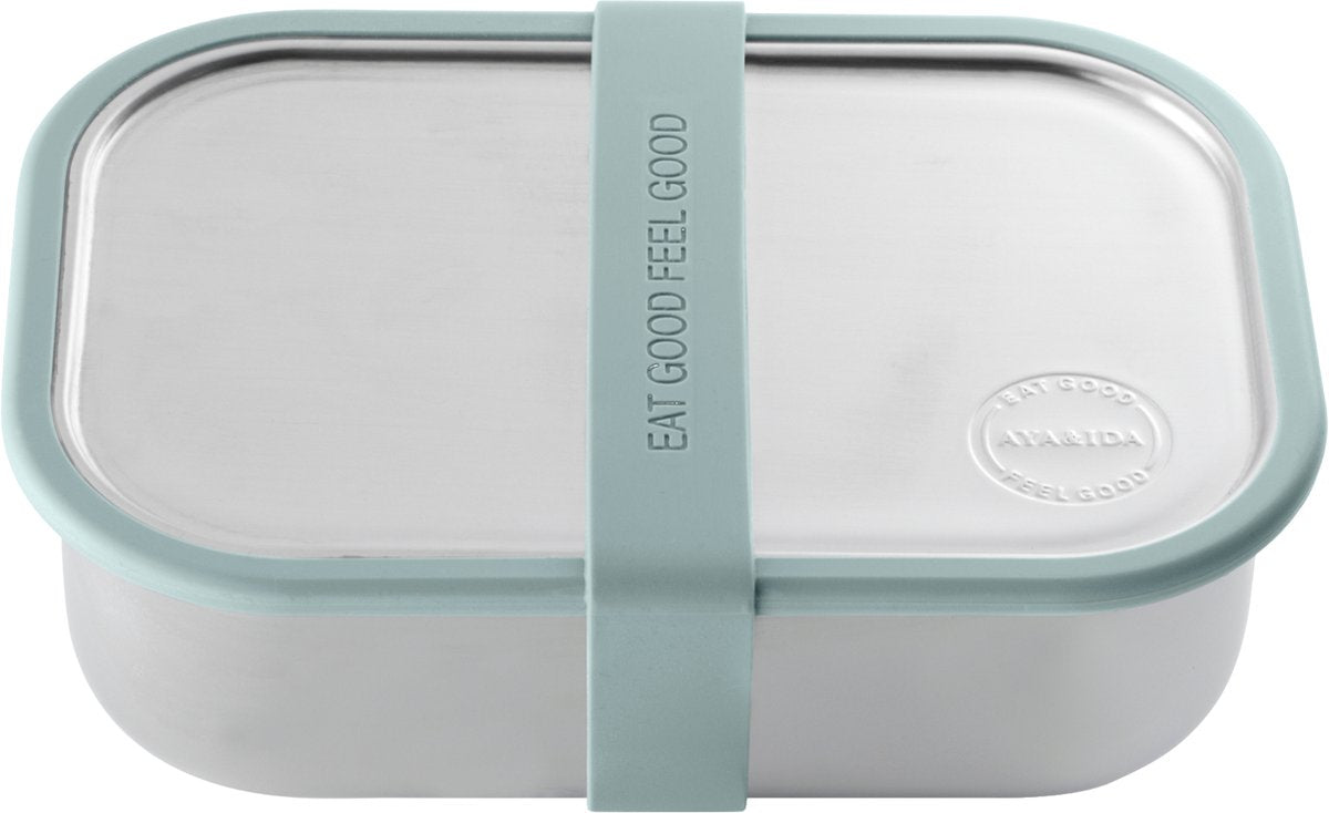 Aya ida aya ida - lunch box - opbergdoos - meenemen - brood - 1000ml - mint green