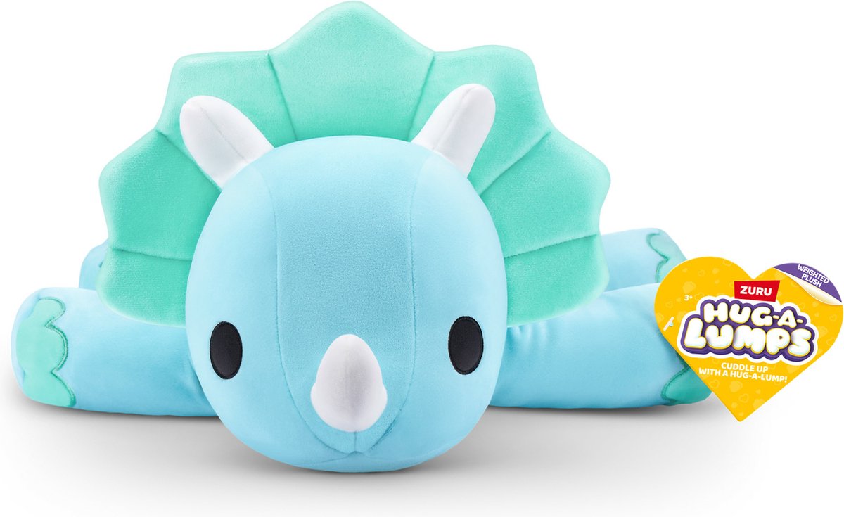 Hug-a-lumps - dino delilah - verzwaarde knuffel - van zuru