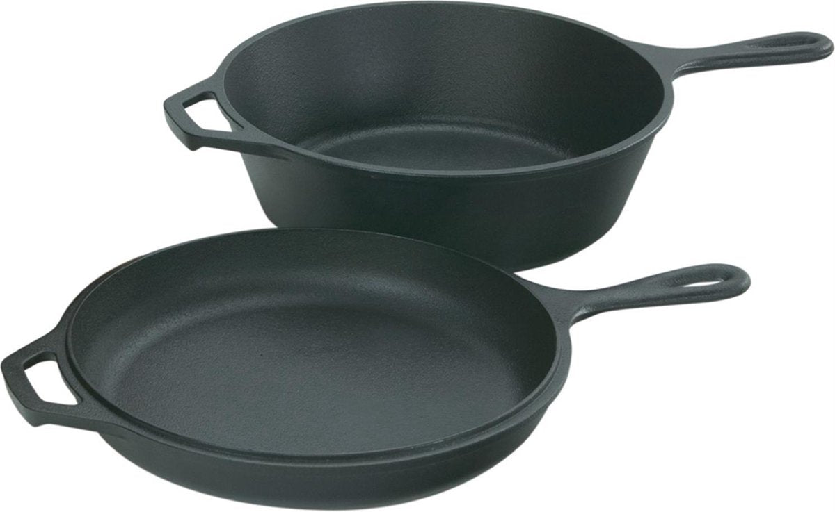 Cucina combinata Lodge Logic - ø26 cm - 2 parti - nera