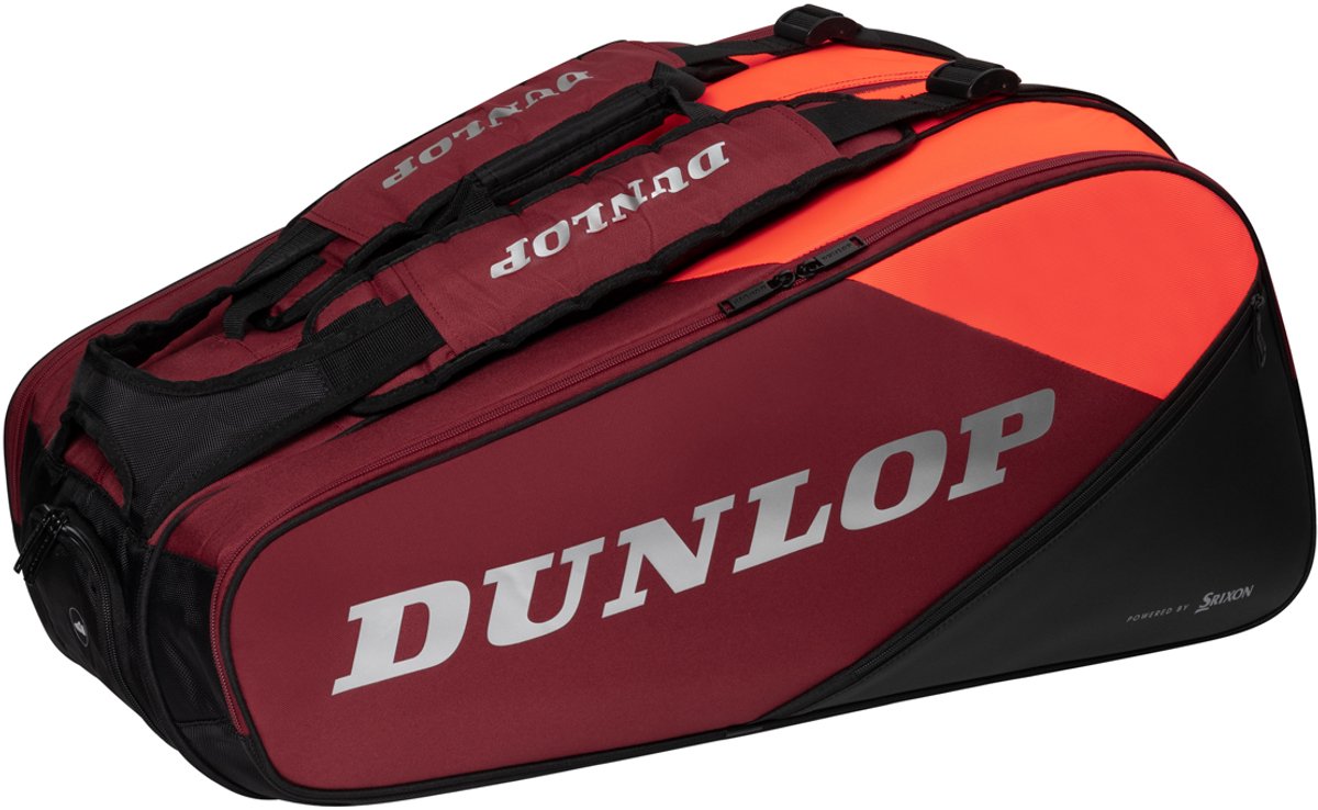 Dunlop - borsa cx psa 12rkt - nero rosso - borsa da squash
