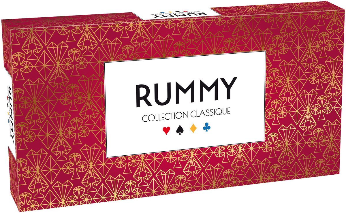 Tactic Rummy Deluxe - gioco da tavolo - collezione classica - gioco di tessere classico - 2-4 giocatori - 30+ minuti - versione deluxe