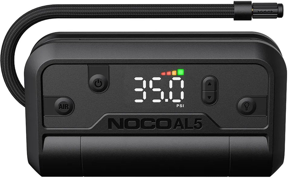 Compressore portatile Noco al 5 - porta USB-C integrata - power bank - pressione massima: 8,96 bar
