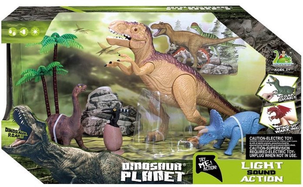 Set da gioco con dinosauri Amuuso.