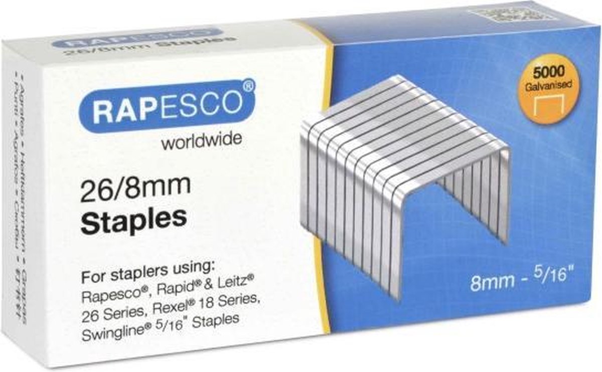 Graffe Rapesco s11662z3 acciaio argento confezione da 5000