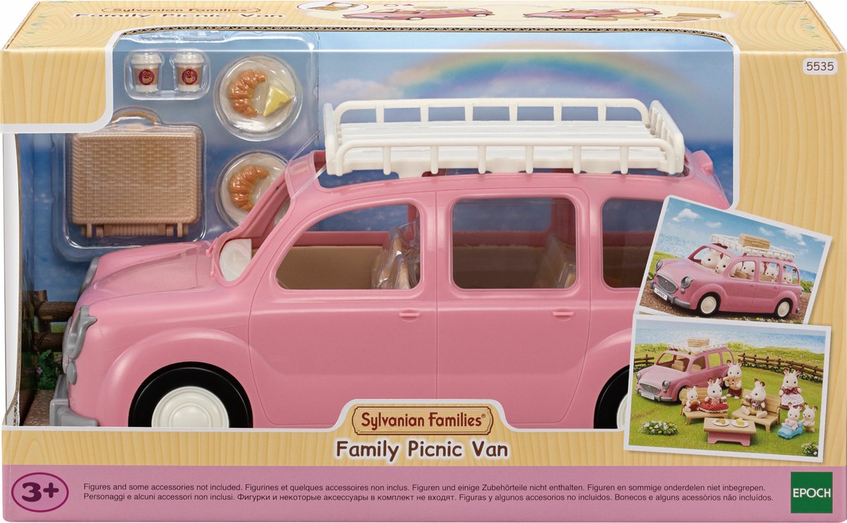 Sylvanian families 5535 familie picknick auto
