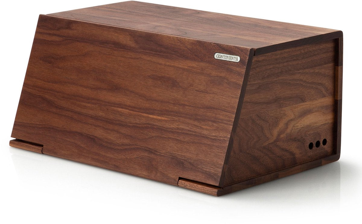 Panera Continenta de madera - nogal - 40x28h18.5cm