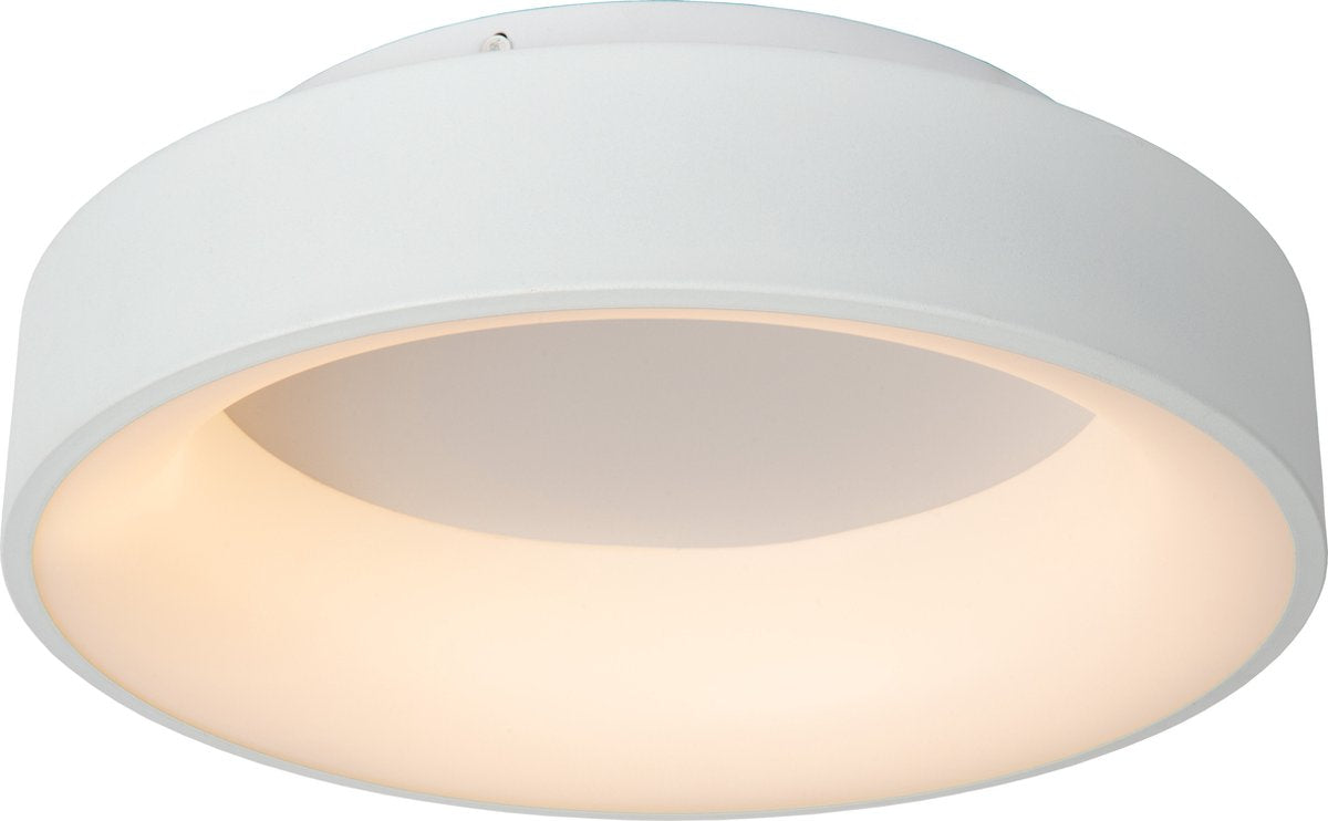 Lucide mirage - plafonnière (plafondlamp) - ø 38 cm - led dimbaar - 1x22w 2700k - wit